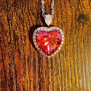 Pink sweetheart necklace